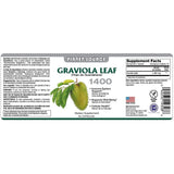 Fuente del planeta Graviola Leaf 60 Cápsulas de vegetales