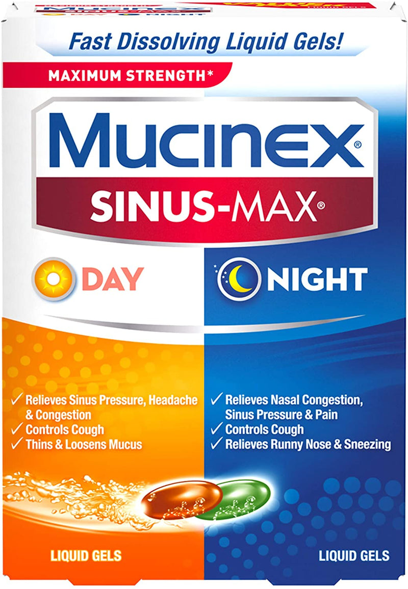 Mucinex Sinus-Max Max Strength Day & Night Liquid Gels (24ct)