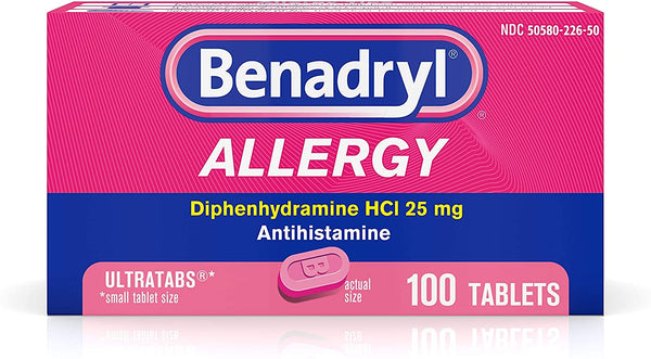 Benadryl Allergy UltraTab 100 tabletas