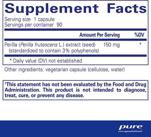 Pure Encapsulations Perilla Extract 90 Capsules