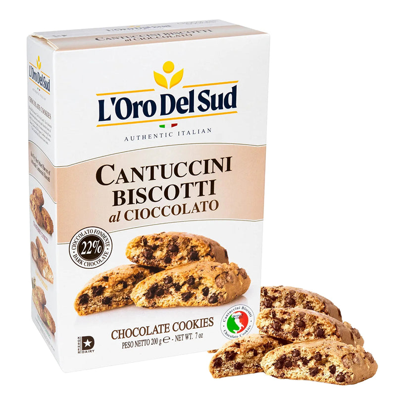 L'ORO del Sud Cantuccini Biscotti con chocolate 6.3oz