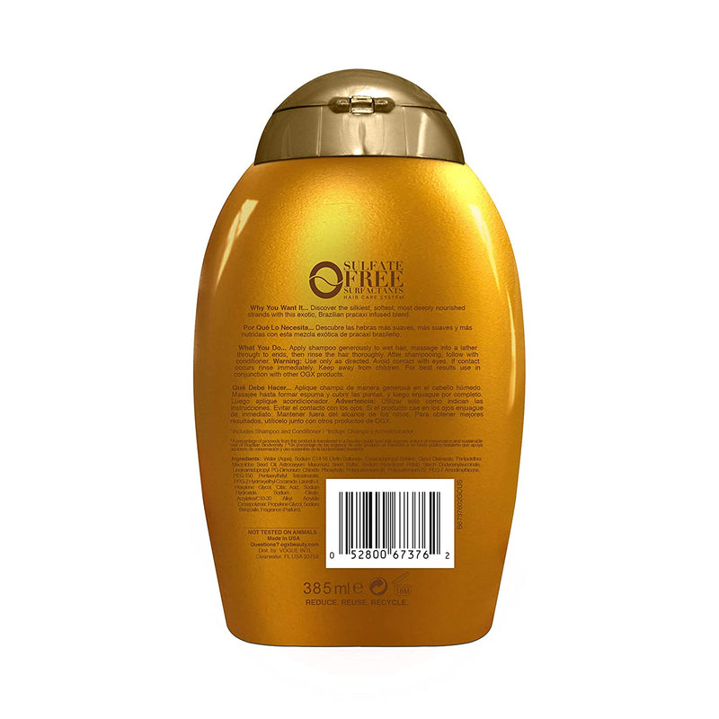 OGX Restauración profundamente+Pracaxi Recovery Oil Anti-Frizz Champú 13 oz