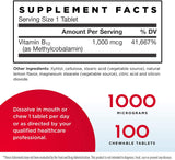 Jarrow Formulas Methyl B-12 Lemon 1000 mg