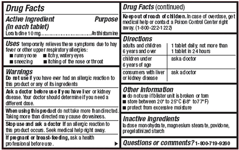 Alivio de alergias no saqueado de líder, 10 tabletas