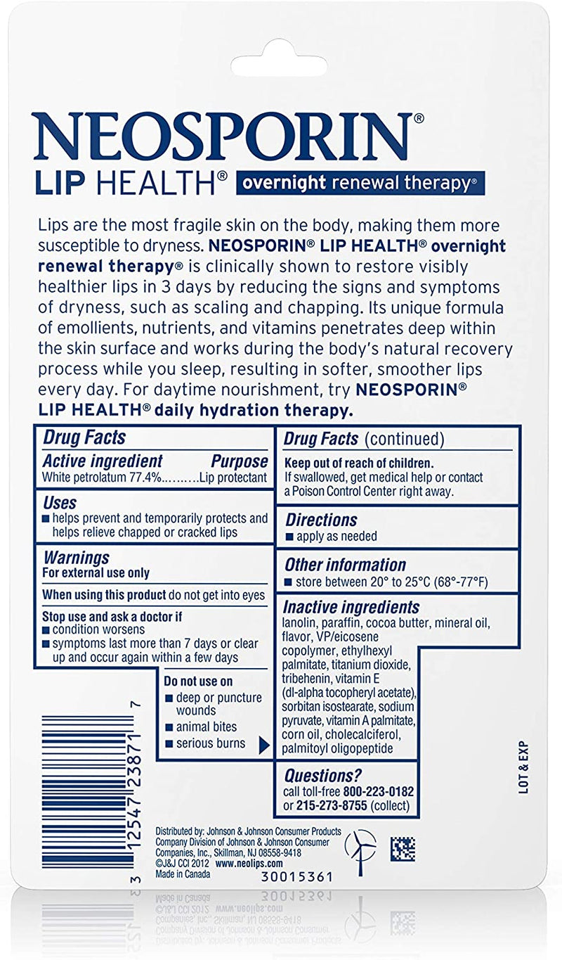 Neosporin Lip Health Overnight