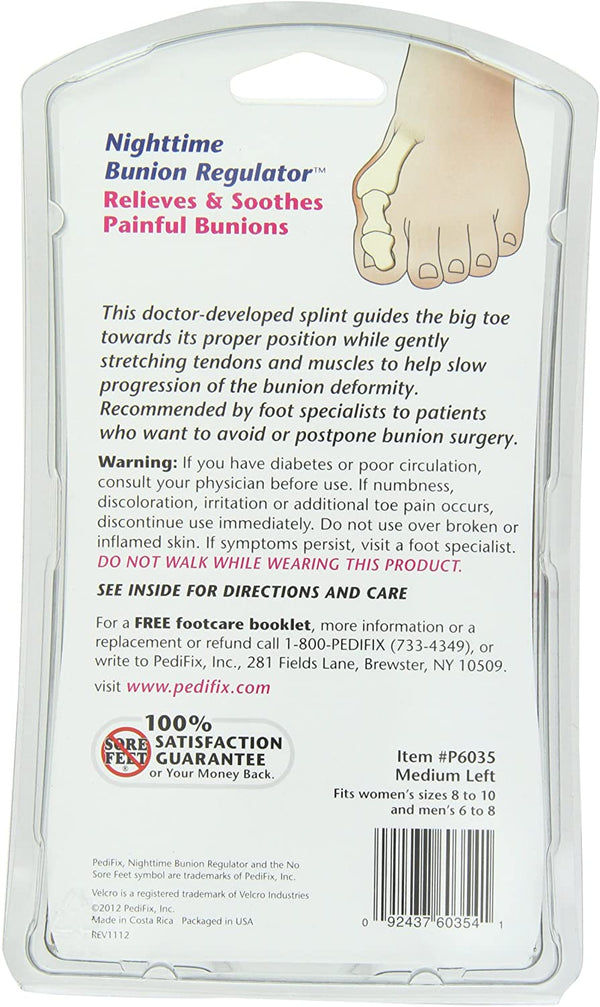 PediFix Nighttime Bunion Regulatorª Medium Left