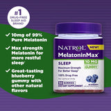 Natrol melatonin max 10mg gummiesx50
