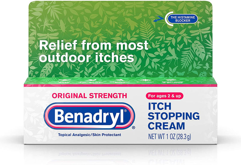 Benadryl picazón crema para parar