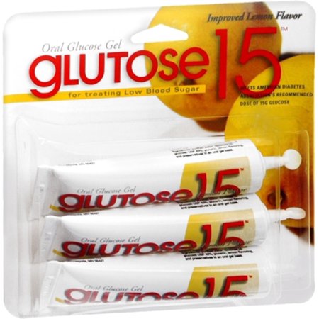 Glutosa 15 gel de limón de glucosa oral