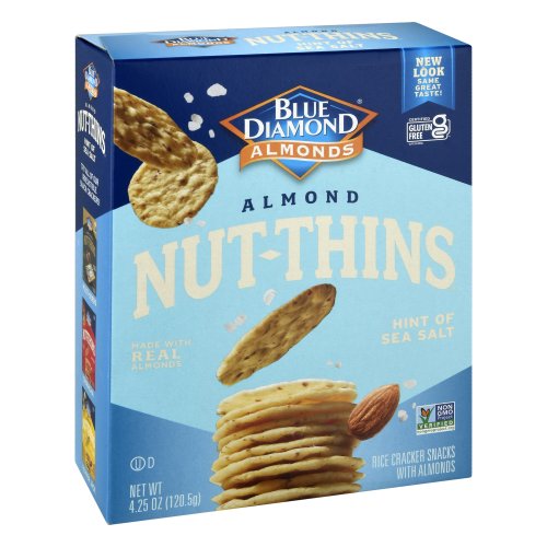 Blue Diamond Almond Cracker Crisps, Hint of Salt, 4.25 Oz