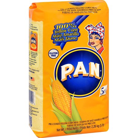 Harina Pan P.A.N Meal de maíz, amarillo, precocido - 5 libras