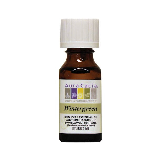 Aura Cacia Essential Oil Wintergreen 0.5 Ounce