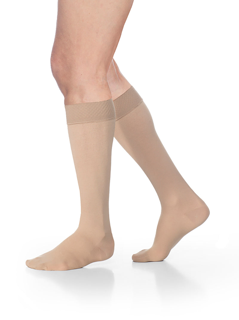 Sigvaris Women's Essential Opaque Calf with Grip-Top 20-30