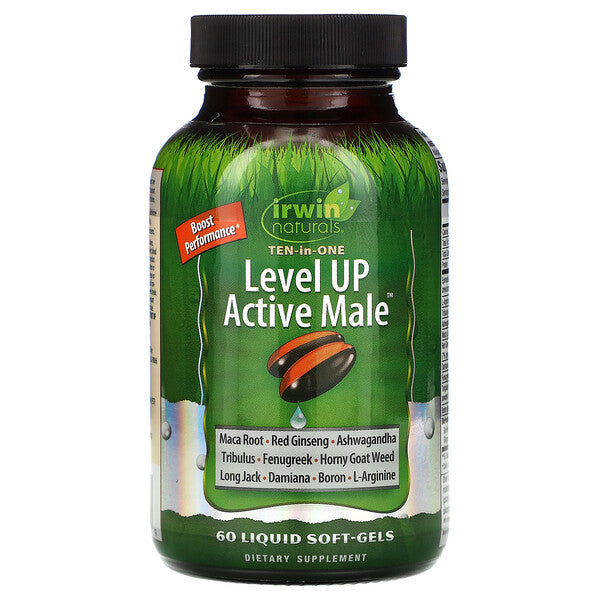 Irwin Naturals Level Up Active Male Softgels