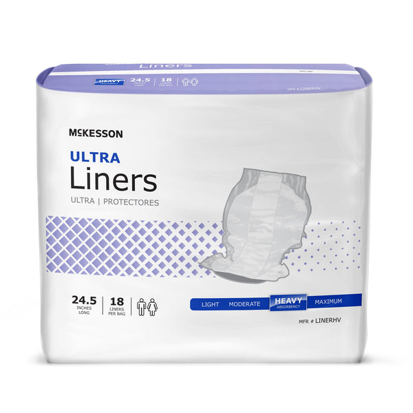 McKesson Liner Ultra 24.5 Inch Heavy, Unisex. Bag of 18