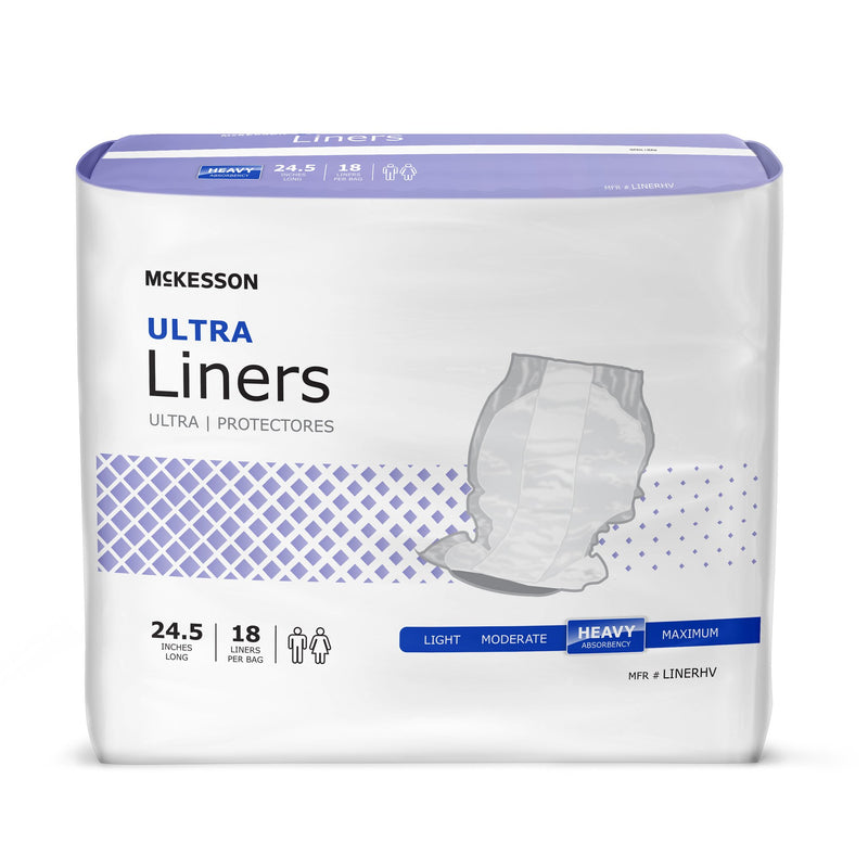 McKesson Liner Ultra 24.5 Inch Heavy, Unisex. Bag of 18