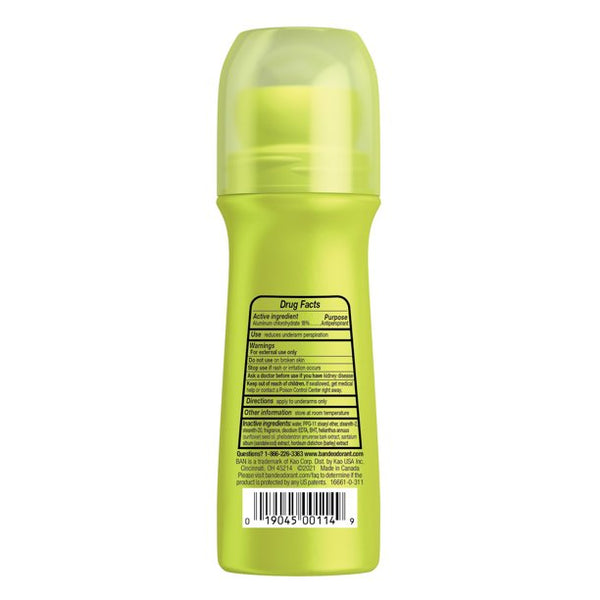 Ban Regular Original Roll On Deodorant 3.5Oz