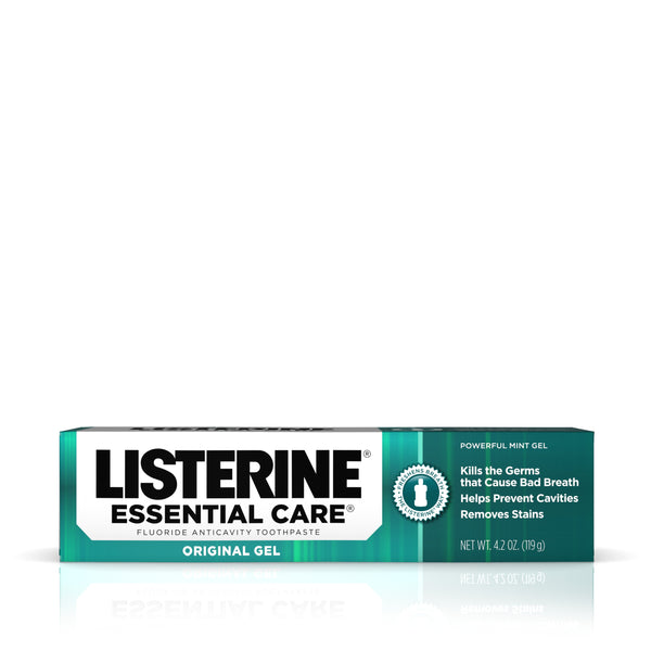 Listerine Essential Care Original Gel Fluoride Toothpaste, 4.2 oz