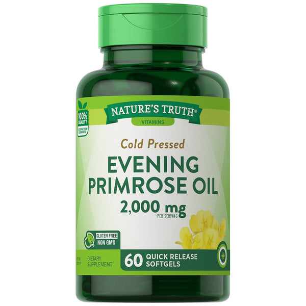 Nature's Truth Cold Pressed Evening Primrose Oil 1000mg 60 Softgels