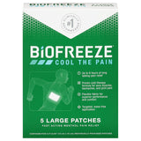 Biofreeze enfriar los parches de dolor 5 pcs