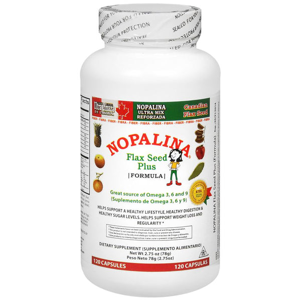 Nopalina Flax Seed Fiber 120 Capsules