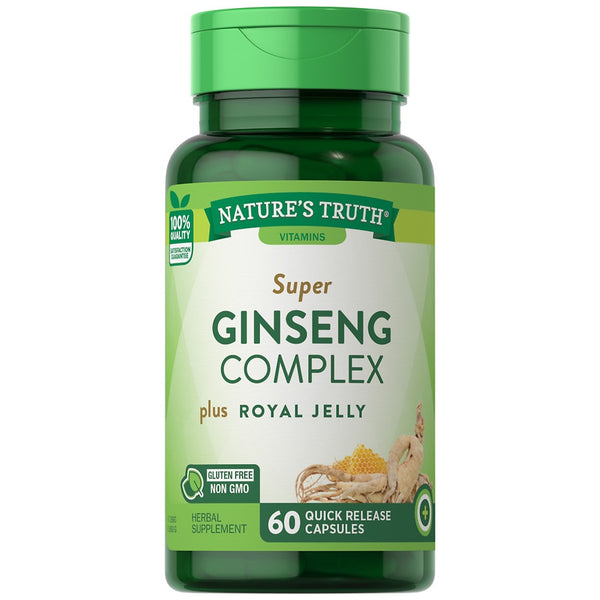 Nature's Truth Super Ginseng Complex plus Royal Jelly 60 Capsules