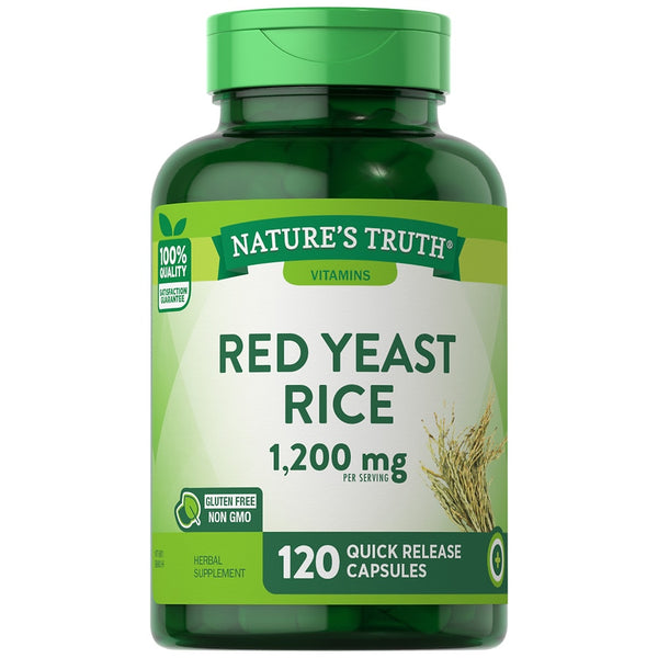 Nature's Truth Red Yeast Rice 1,200 mg 120 Capsules