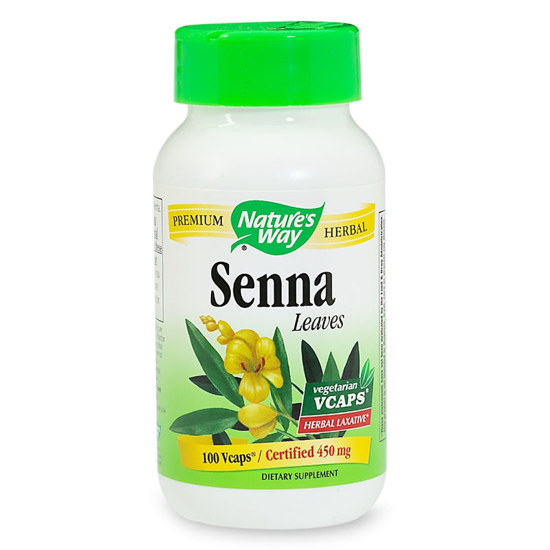 Nature's Way Senna Leaves 1350 mg per Serving Size, 100 Vegan Capsules