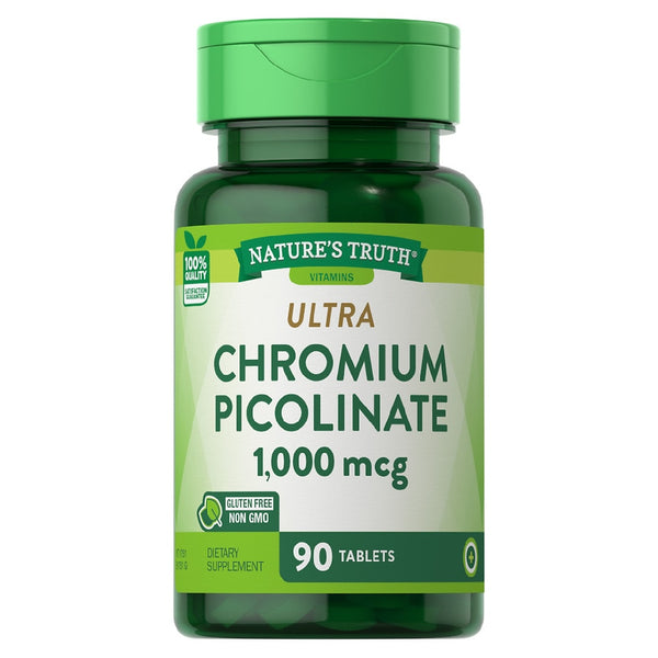 Nature's Truth Ultra Cromo Picolinate 1,000 mcg 90 cápsulas