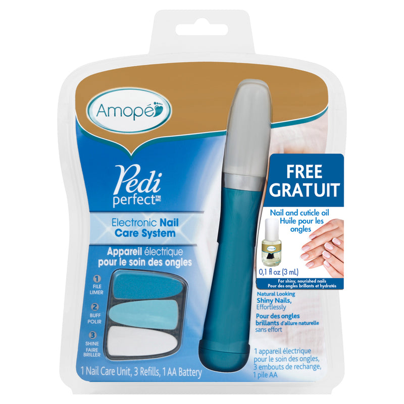 Amope pedi perfecto, kit de sistema de cuidado de las uñas electrónicos