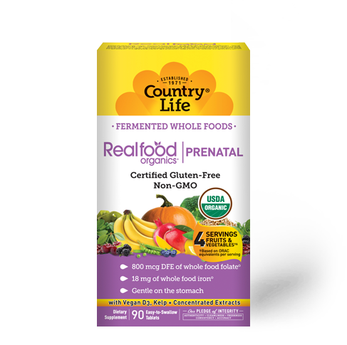 Vida de campo Realfood Organics Prenatal Daily Nutrition 90 Tabletas