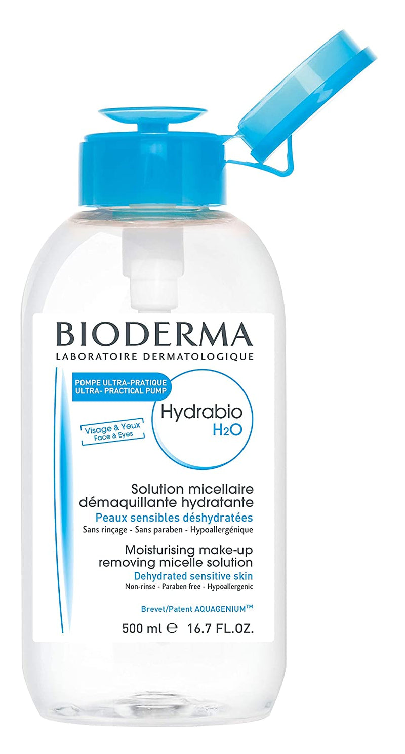 Bioderma Hydrabio H2O Maquillaje que elimina la solución de micelas 16.7 oz (bomba)