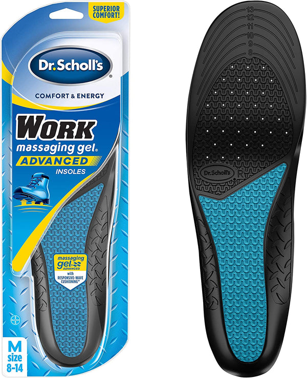 El trabajo del Dr. Scholl masajea las plantillas avanzadas de gel