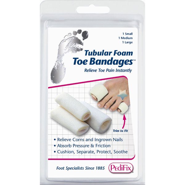 PediFix Tubular Foam Toe Bandagesª Mix 3 ct