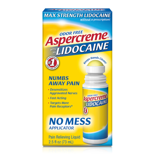 Aspercreme 4% Lidocaine (2.5 Oz), No Mess Applicator