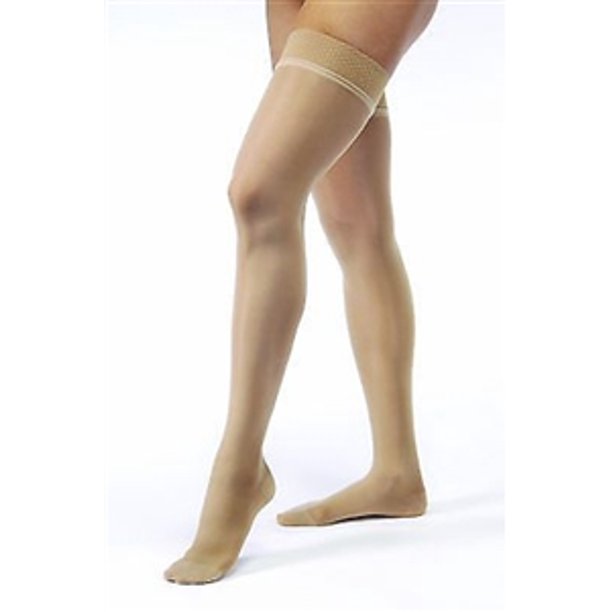 Jobst Ultrasheer Thigh High 15-20 Closed Toe Dot