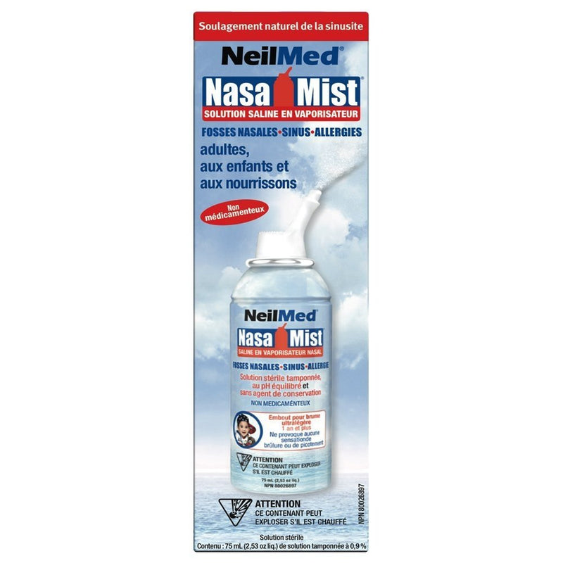 Spray de solución salina Nasal Nasal de Neilmed 2.53 oz