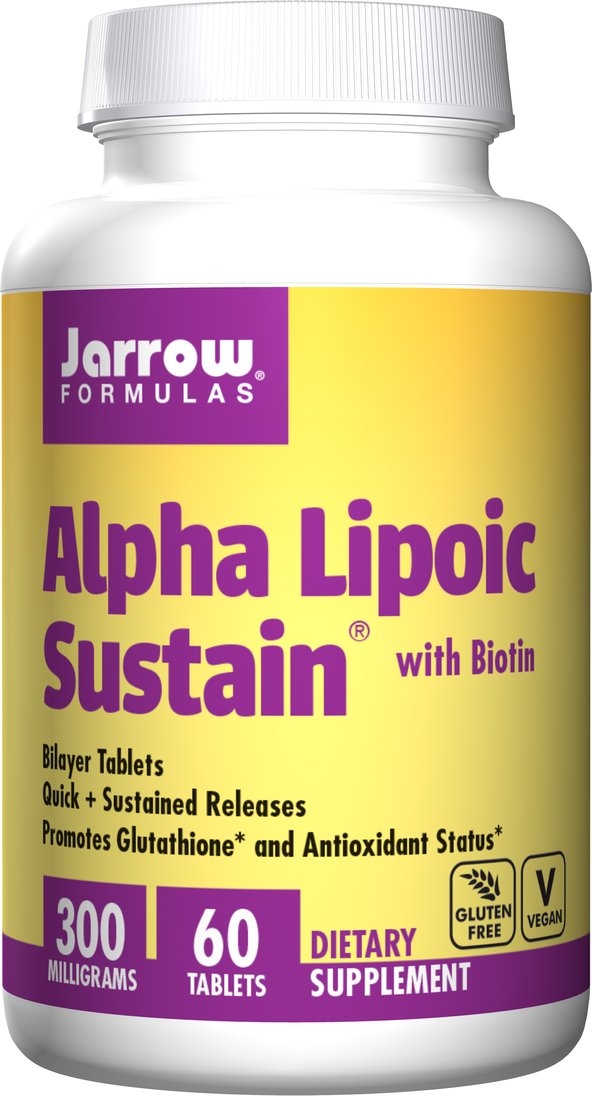 Jarrow Formulas Alpha Lipoic Sostense 300mg 60 tabletas