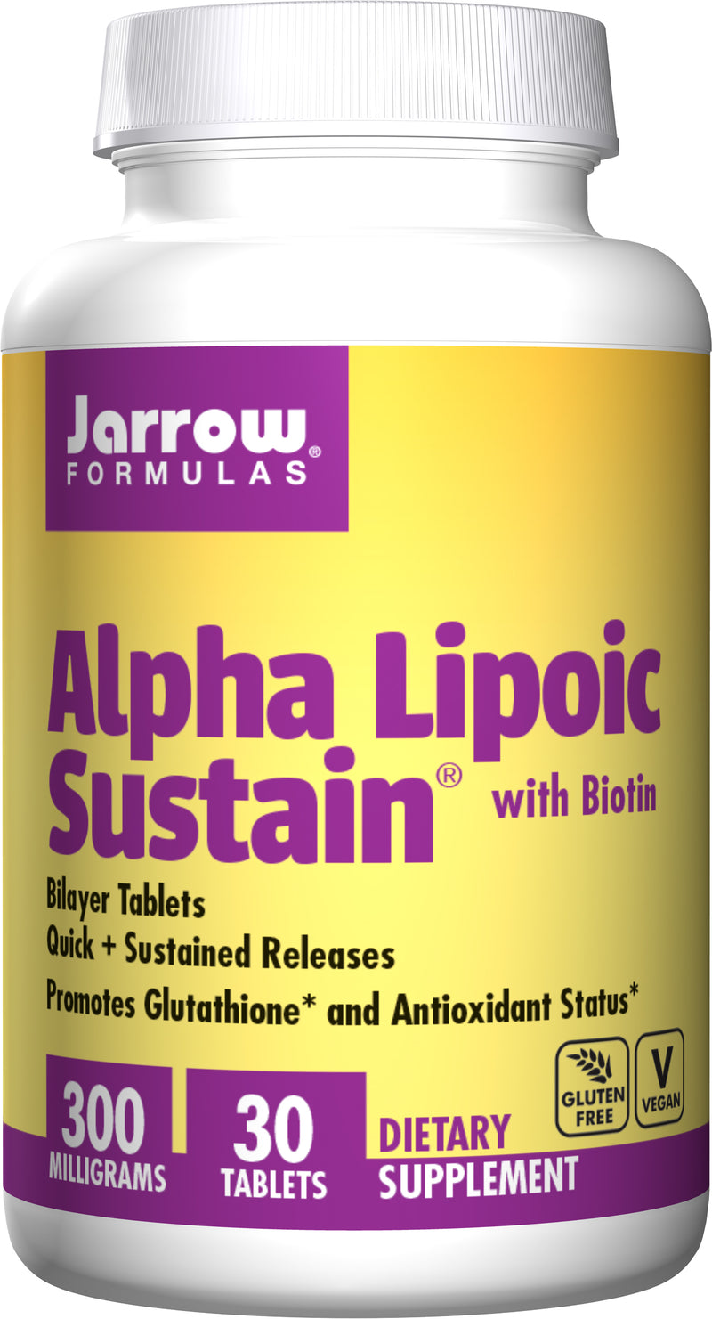 Jarrow Formulas Alpha Lipoic Sostense 300mg 30 tabletas