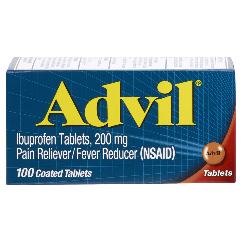 Advil Ibuprofen 200mg analgésico/reductor de fiebre 100 tabletas recubiertas