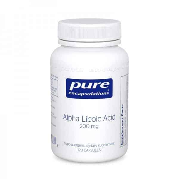Encapsulaciones puras cápsulas de ácido alfa lipoico 200 mg