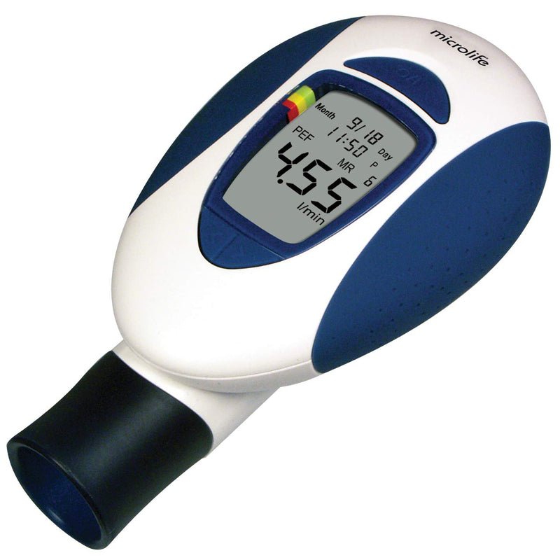 Microlife Digital Peak Flow Meter (PEF) and Forced Expiratory Volume (FEV1)