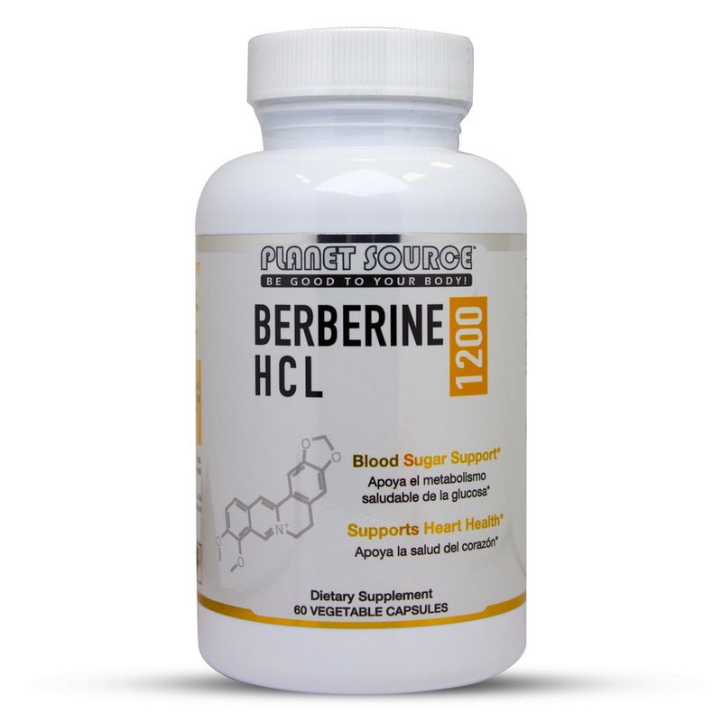 Fuente del planeta Berberine HCL 1200 mg Cápsulas de vegetales
