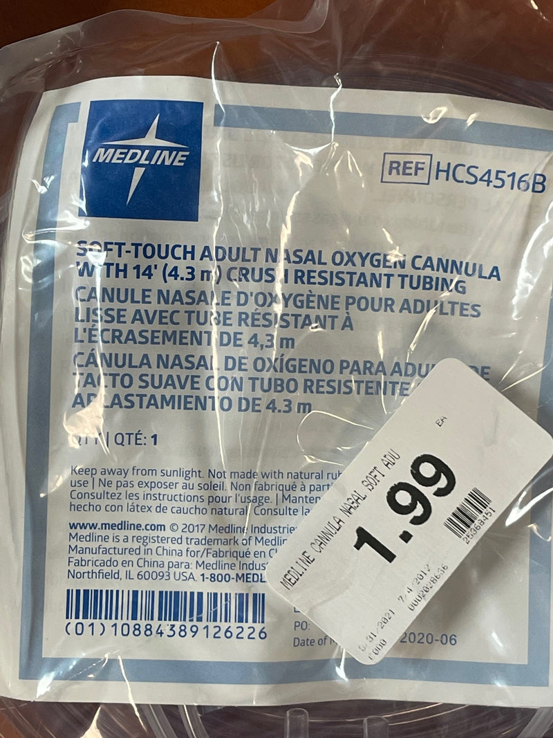 Medline Cánula Nasal Soft Adulto 14 pulgadas