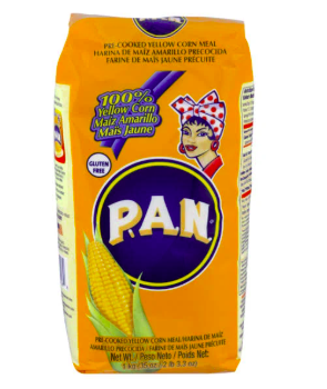 Harina Pan P.A.N Meal de maíz, amarillo, precocido - 2 libras