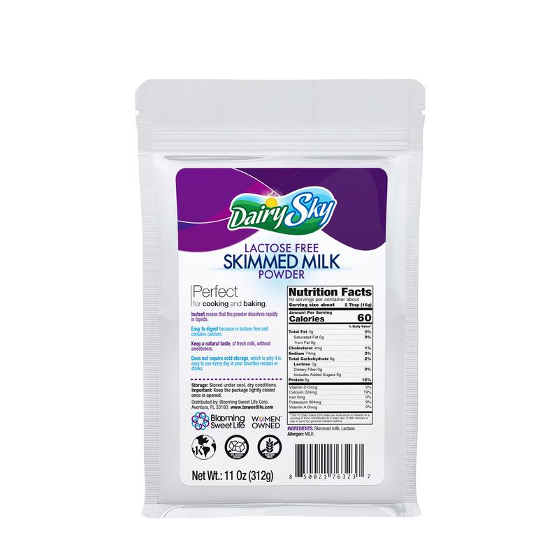 Leche descremada de leche sin lactosa Dairysky 11 oz