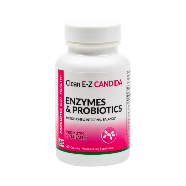Enzimas dinámicas Limpie E-Z Candida Enzimas & Probiotics 60 Cápsulas