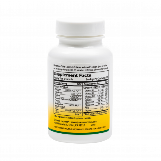 Dynamic Enzymes Natto Activ Nattokinase & Proteases 45 Capsules