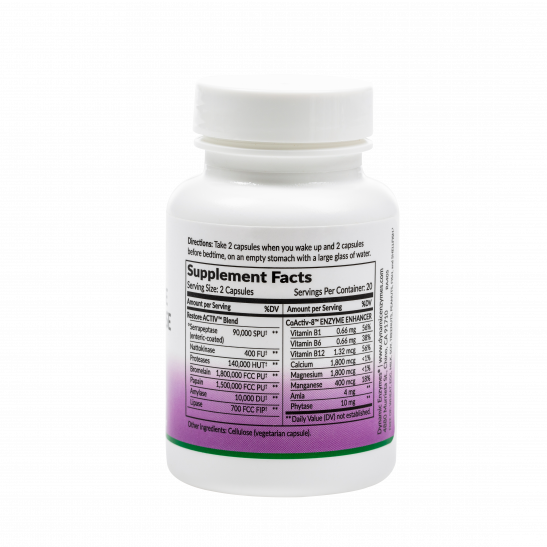 Dynamic Enzymes Restore Active Serrapeptase & Nattokinase 40 Capsules