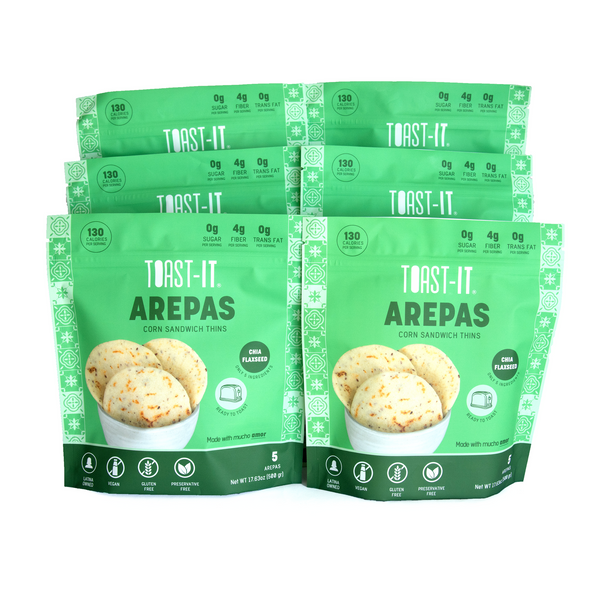 Toast-It Chia Flaxseed Corn Arepas x8